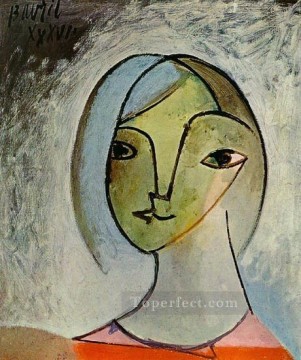 パブロ・ピカソ Painting - 女性の胸像 1929年 パブロ・ピカソ